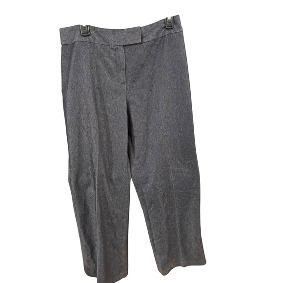 Evan-Picone Pants - Evan-Picone Womens Gray Stretch Straight Leg Dress Pants Trousers Size 12